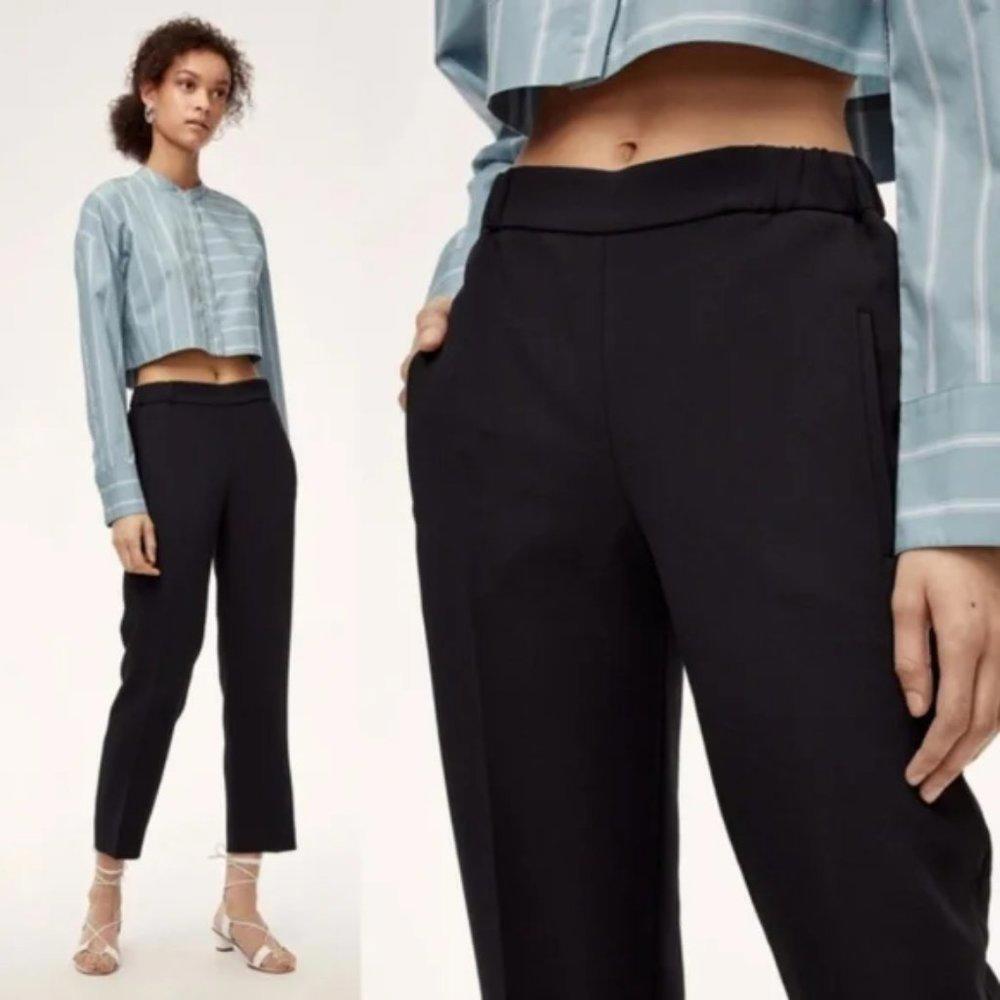 Aritzia Wilfred Darontal Trousers -  Black - 10